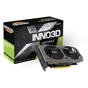 INNO3D SCHEDA VIDEO GEFORCE GTX1650 TWIN X2 OC V3 4 GB DDR6 (N16502-04D6X-171330N)