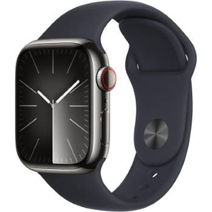 Apple Watch Serie 9 Cell 41mm Steel Graphite Sport Bamd MidNight S/M MRJ83QL/A