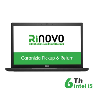 DELL-RINOVO NOTEBOOK DELL LATITUDE E7480 INTEL CORE I5-6 GEN 14" 16GB 480GB SSD WINDOWS 10 PRO - RICONDIZIONATO - GAR. 12 MESI