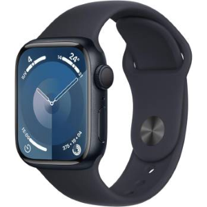 Apple Watch Serie9 41mm Aluminium Case MidNight Sport Band MidNight M/L EU MR8X3QC/A